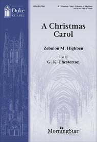 A Christmas Carol SATB choral sheet music cover Thumbnail